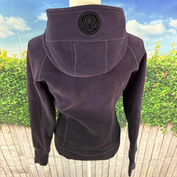 Lululemon Scuba Dark Plum Ombre Womens Jacket Size 4-6 (SKU: 33W) - Picture 2 of 8